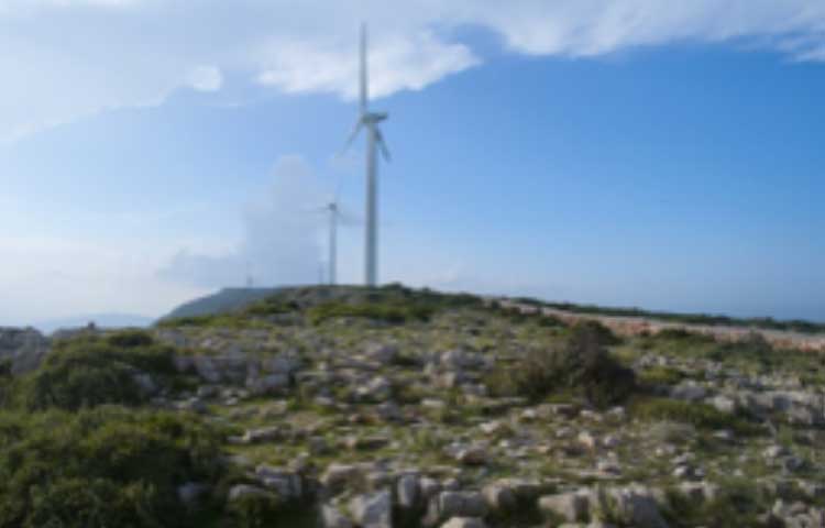 WIND FARM AT “VOSKERO” AREA, HERAKLIO PREFECTURE, CRETE ISLAND, GREECE